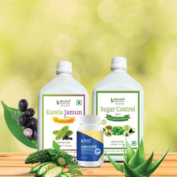 Bhumija Lifesciences Triple Power Diabetes Care Combo: Sugar Care, Karela Jamun & Diabolite